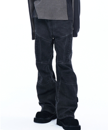 RSSC | CUTLINE WASHED FLARE PANTS - LUNA(デニムパンツ)