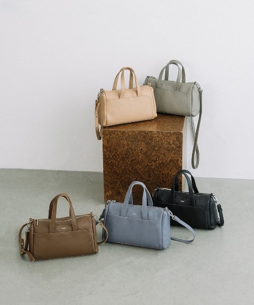 Beau're（ヴュレ）の「【BEAURE/ビュレ】カウレザー 横長 2WAYバッグ  B-26307（トートバッグ・レディース・パープル/ブラック/キャメル/グレー/ブラウン・FREE）」の19枚目の写真