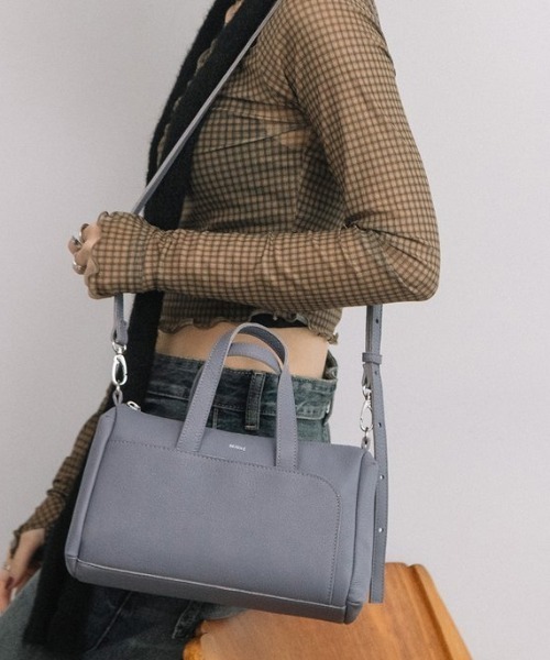 Beau're（ヴュレ）の「【BEAURE/ビュレ】カウレザー 横長 2WAYバッグ  B-26307（トートバッグ・レディース・パープル/ブラック/キャメル/グレー/ブラウン・FREE）」の22枚目の写真