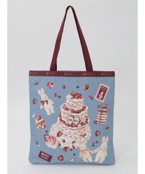 PINK HOUSE(ピンクハウス)の「PH CAKE SWEETS RABBIT LARGE EMERALD TOTE(トートバッグ・レディース・ピンク/ブルーグレー・フリー)」の2枚目の写真