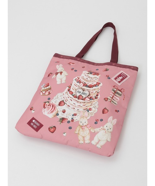 PINK HOUSE(ピンクハウス)の「PH CAKE SWEETS RABBIT LARGE EMERALD TOTE(トートバッグ・レディース・ピンク/ブルーグレー・フリー)」の6枚目の写真