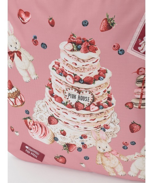 PINK HOUSE(ピンクハウス)の「PH CAKE SWEETS RABBIT LARGE EMERALD TOTE(トートバッグ・レディース・ピンク/ブルーグレー・フリー)」の7枚目の写真