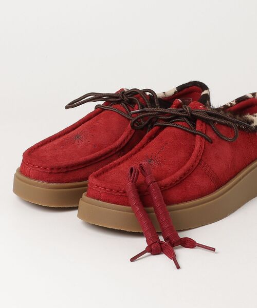 Clarks（クラークス）の「Torview／トービュー(レッドインタレスト)（モカシン/デッキシューズ・メンズ・レッド・UK8.5/UK9/UK8/UK6.5/UK7.5/UK6/UK7/UK10/UK11/UK9.5）」の13枚目の写真