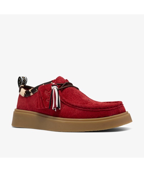 Clarks（クラークス）の「Torview／トービュー(レッドインタレスト)（モカシン/デッキシューズ・メンズ・レッド・UK8.5/UK9/UK8/UK6.5/UK7.5/UK6/UK7/UK10/UK11/UK9.5）」の7枚目の写真