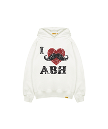 アイラブ ムスタッシュ フードスウェットシャツ ABH367-169 アイボリー
