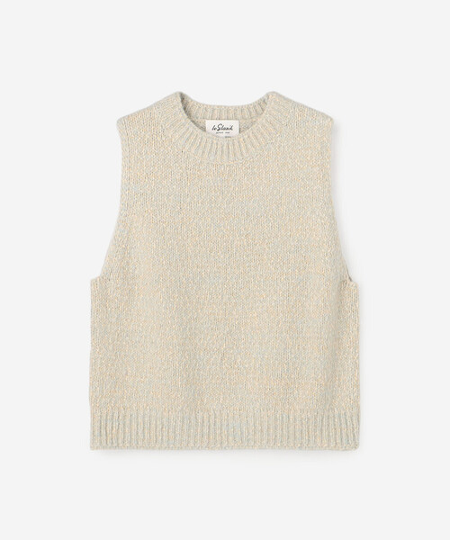 LE GLAZIK(ルグラジック)の「LE GLAZIK | ミックスヤーン ベスト WOMEN(ベスト・レディース・グレー系その他/ブルー系その他/ピンク系その他・36)」の3枚目の写真