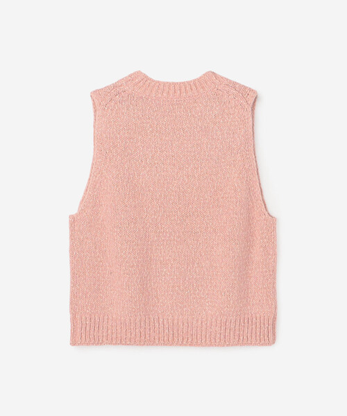 LE GLAZIK(ルグラジック)の「LE GLAZIK | ミックスヤーン ベスト WOMEN(ベスト・レディース・グレー系その他/ブルー系その他/ピンク系その他・36)」の5枚目の写真