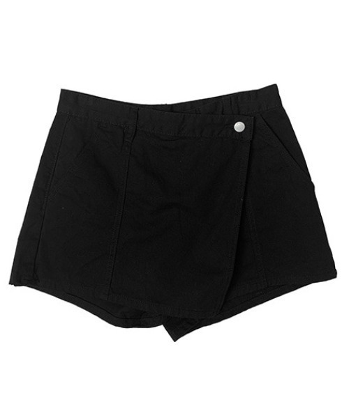 anyonemore(エニワンモア)の「コットンラップ風ミニスカートパンツ(スカート・レディース・ブラック・MEDIUM/SMALL)」の17枚目の写真
