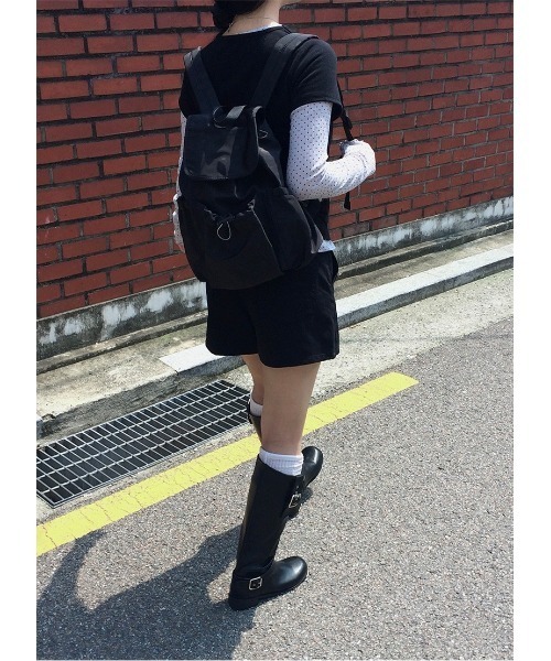 anyonemore(エニワンモア)の「コットンラップ風ミニスカートパンツ(スカート・レディース・ブラック・MEDIUM/SMALL)」の15枚目の写真