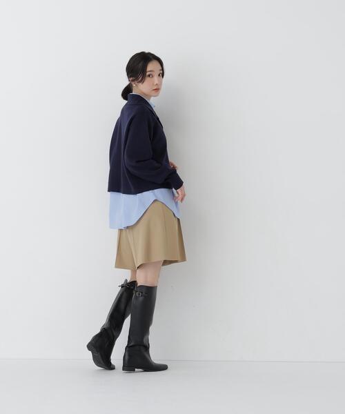 NATURAL BEAUTY BASIC(ナチュラルビューティーベーシック)の「スキッパーニット(ニット/セーター・レディース・ベージュ/ライトグリーン/ネイビー・FREE)」の18枚目の写真
