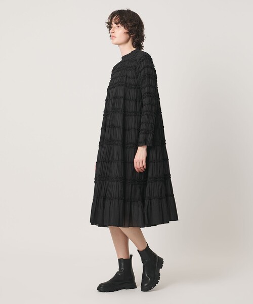 Pheeta(フィータ)の「<Pheeta>Billie ミモレ丈 ワンピース / 016C-40(ワンピース・レディース・ブラック・1/2)」の1枚目の写真