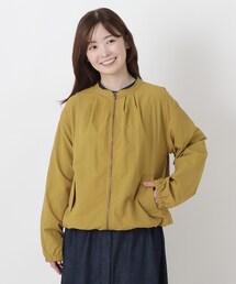 ナイロン ジップアップ ブルゾン