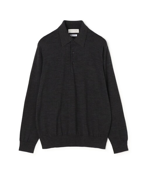 TOMORROWLAND (トゥモローランド)の「TOMORROWLAND tricot スーパーファインメリノウール ニットポロ S-WOOL(ポロシャツ・メンズ・ホワイト/チャコールグレー/ブラック/ネイビー/ボルドー/マスタード・S/M/L/XL/XS)」の4枚目の写真