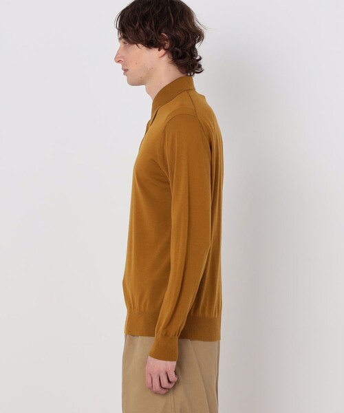 TOMORROWLAND (トゥモローランド)の「TOMORROWLAND tricot スーパーファインメリノウール ニットポロ S-WOOL(ポロシャツ・メンズ・ホワイト/チャコールグレー/ブラック/ネイビー/ボルドー/マスタード・S/M/L/XL/XS)」の12枚目の写真