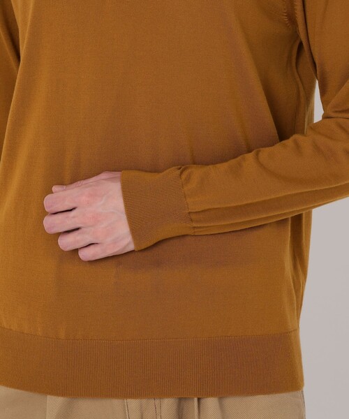 TOMORROWLAND (トゥモローランド)の「TOMORROWLAND tricot スーパーファインメリノウール ニットポロ S-WOOL(ポロシャツ・メンズ・ホワイト/チャコールグレー/ブラック/ネイビー/ボルドー/マスタード・S/M/L/XL/XS)」の15枚目の写真