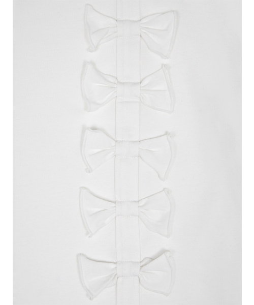 TUOMIO（トゥオミオ）の「RIBBON OFF SHOULDER T-SHIRT [WHITE]（Tシャツ/カットソー・レディース・その他・1/2）」の5枚目の写真