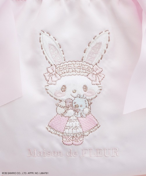 Maison de FLEUR(メゾンドフルール)の「【受注生産】ウィッシュミーメル ダブルリボン2Wayトート(ショルダーバッグ・レディース・ピンク・FREE)」の2枚目の写真