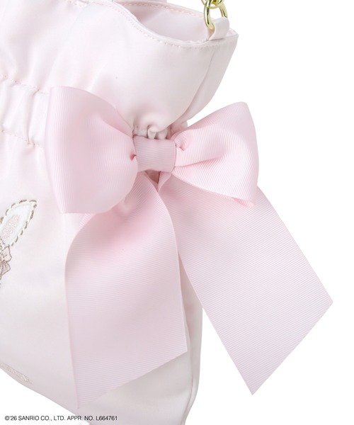 Maison de FLEUR(メゾンドフルール)の「【受注生産】ウィッシュミーメル ダブルリボン2Wayトート(ショルダーバッグ・レディース・ピンク・FREE)」の13枚目の写真