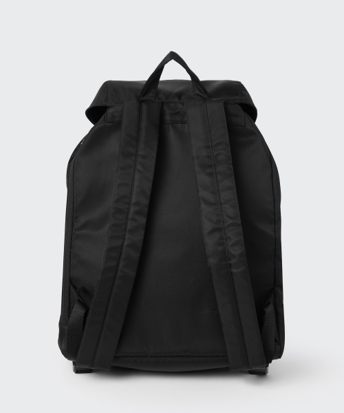 MUSINSA STANDARD（ムシンサスタンダード）の「ナイロン2ポケットフラップバックパック[ブラック]（バックパック/リュック・メンズ・その他・F）」の8枚目の写真