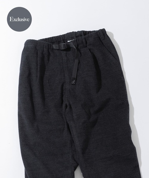 Gramicci(グラミチ)の「『別注』Gramicci for EKAL WOOL BLEND FLANNEL トラウザー(その他パンツ・メンズ・ブラック/チャコールグレー・LARGE/SMALL/MEDIUM)」の2枚目の写真