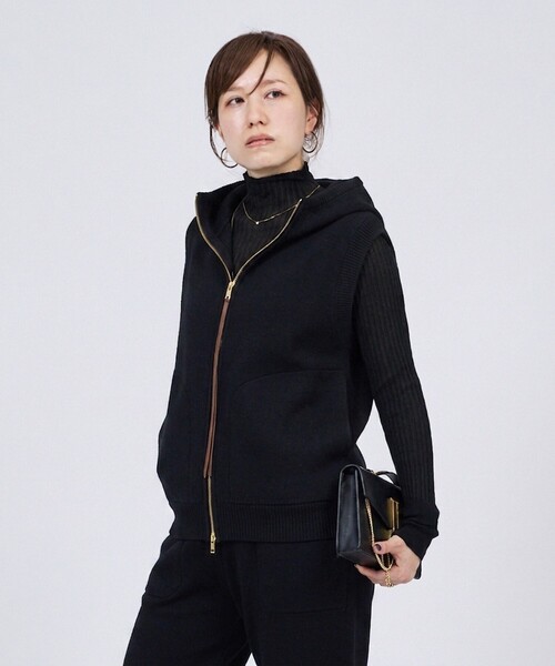 DESIGNWORKS(デザインワークス)の「【一部店舗限定】【セットアップ対応】接結ダブルフェイス フードベスト(ベスト・レディース・グレー/ブラック/オフホワイト・フリー)」の20枚目の写真