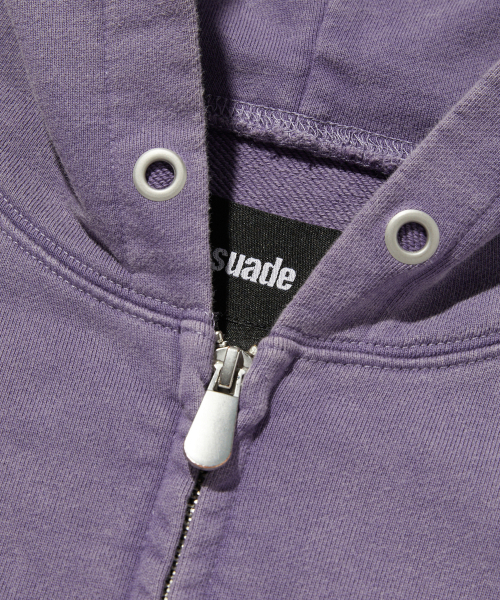 suade（スエード）の「CROPPED WASHED HOOD ZIP UP [PURPLE]（パーカー・レディース・その他・LARGE/SMALL/MEDIUM）」の3枚目の写真