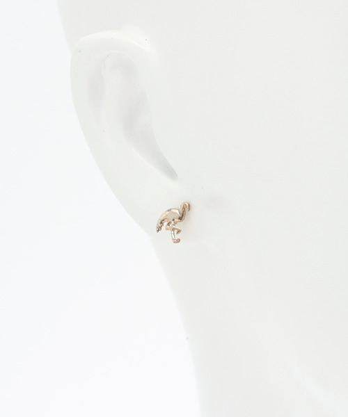 style counsel(スタイルカウンセル)の「【chibi jewels】チビ・ジュエルズ フラミンゴスタッズピアス(SILVER)Flamingo Stud Earrings(ピアス(両耳用)・レディース・シルバー・FREE)」の3枚目の写真