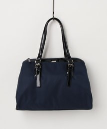 ナイロン×エナメル 2way A4トート