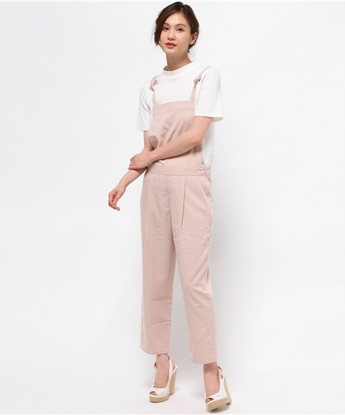 earth music&ecology（アースミュージックアンドエコロジー）の「【2016Summer】T/Rサロペット（サロペット/オーバーオール・レディース・ピンク/ブラック・FREE）」の11枚目の写真