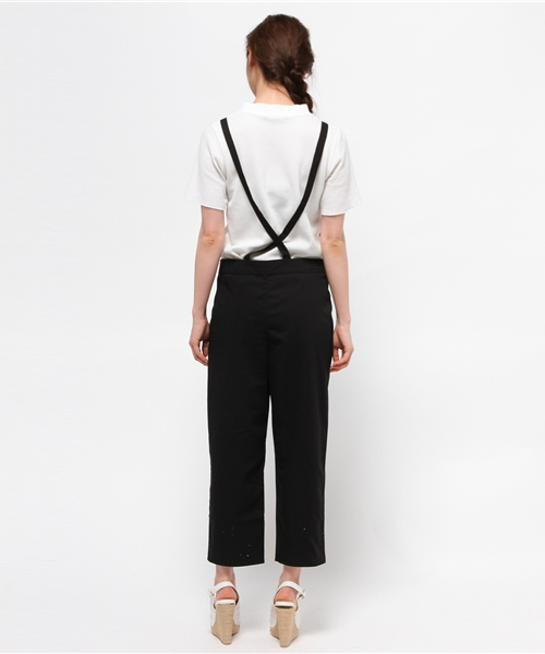 earth music&ecology（アースミュージックアンドエコロジー）の「【2016Summer】T/Rサロペット（サロペット/オーバーオール・レディース・ピンク/ブラック・FREE）」の5枚目の写真