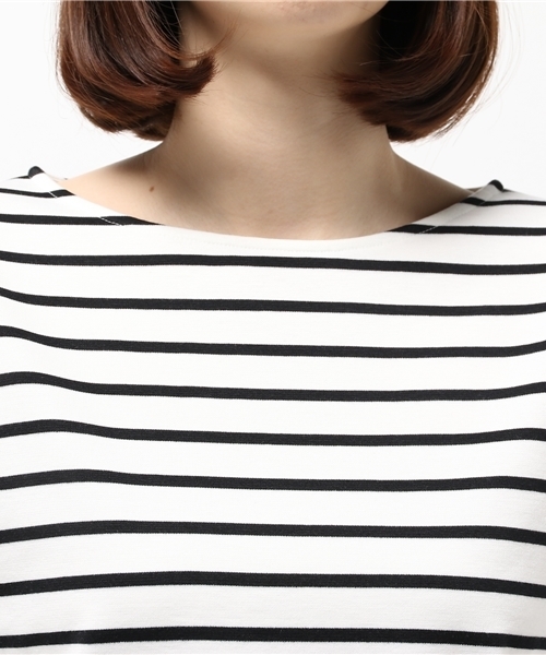 ROPE' PICNIC(ロペピクニック)の「レース切替ボーダープルオーバー(Tシャツ/カットソー・レディース・ブラック/ネイビー/ブルー系その他・38)」の6枚目の写真