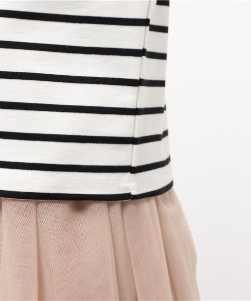ROPE' PICNIC(ロペピクニック)の「レース切替ボーダープルオーバー(Tシャツ/カットソー・レディース・ブラック/ネイビー/ブルー系その他・38)」の8枚目の写真