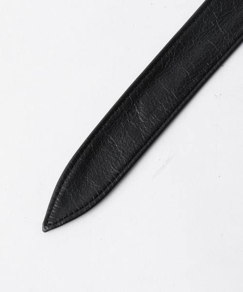 Another Edition（アナザーエディション）の「レザーサッシュベルト/AEMFC　Sash BELT◆（ベルト・レディース・ブラック/ベージュ/ケリー・FREE）」の5枚目の写真