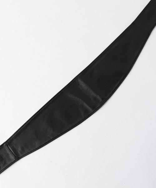 Another Edition（アナザーエディション）の「レザーサッシュベルト/AEMFC　Sash BELT◆（ベルト・レディース・ブラック/ベージュ/ケリー・FREE）」の8枚目の写真