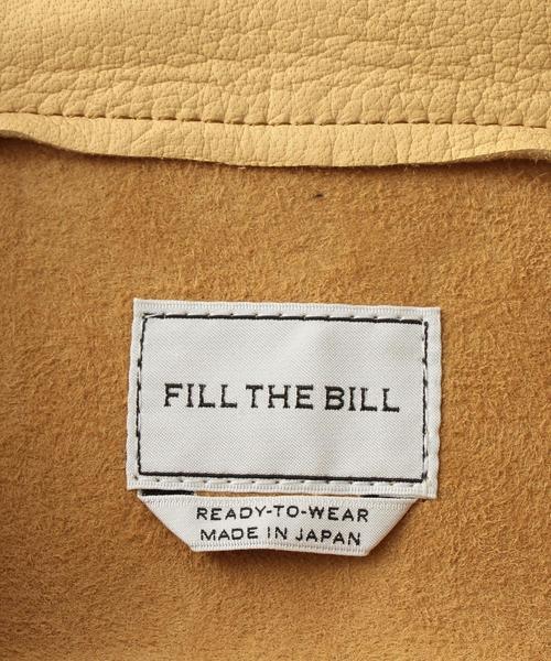 FILL THE BILL（フィルザビル）の「＜FILL THE BILL＞ LEATHER PURSE/ﾊﾞｯｸﾞ（クラッチバッグ・メンズ・ブラック/ベージュ・FREE）」の6枚目の写真