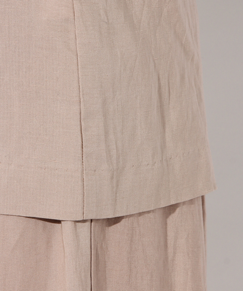 niko and...（ニコアンド）の「テンセルリネンゆるジャケット【niko and ...】（テーラードジャケット・レディース・ピンク/チャコール/ベージュ・LARGE/MEDIUM）」の13枚目の写真