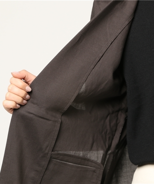 niko and...（ニコアンド）の「テンセルリネンゆるジャケット【niko and ...】（テーラードジャケット・レディース・ピンク/チャコール/ベージュ・LARGE/MEDIUM）」の21枚目の写真