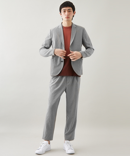 STUDIOUS（ステュディオス）の「カラーCOOLライトアンクルスラックス（スラックス・メンズ・グレー/ネイビー/ブラウン・1/2/3）」の4枚目の写真