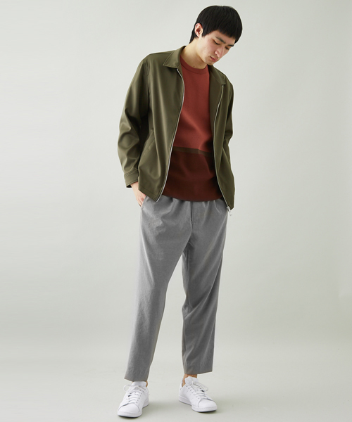 STUDIOUS（ステュディオス）の「カラーCOOLライトアンクルスラックス（スラックス・メンズ・グレー/ネイビー/ブラウン・1/2/3）」の5枚目の写真