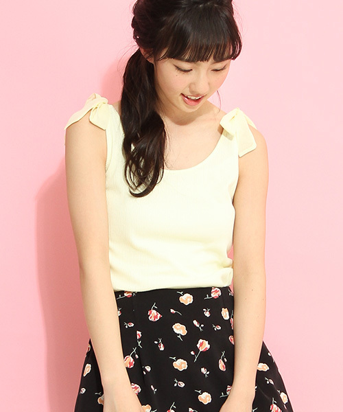 Honeys（ハニーズ）の「肩リボンタンクトップ（タンクトップ）」 - WEAR