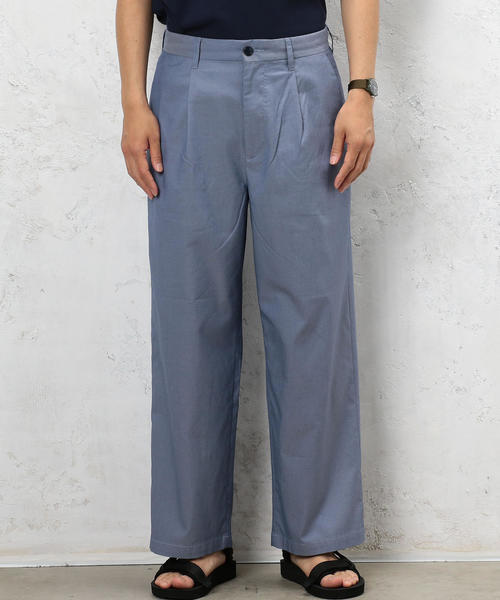 green label relaxing(グリーンレーベルリラクシング)の「CM T/C TWILL 1タック バギーパンツ ◆(その他パンツ・メンズ・ブラック/ベージュ/ネイビー・LARGE/MEDIUM/SMALL)」の14枚目の写真