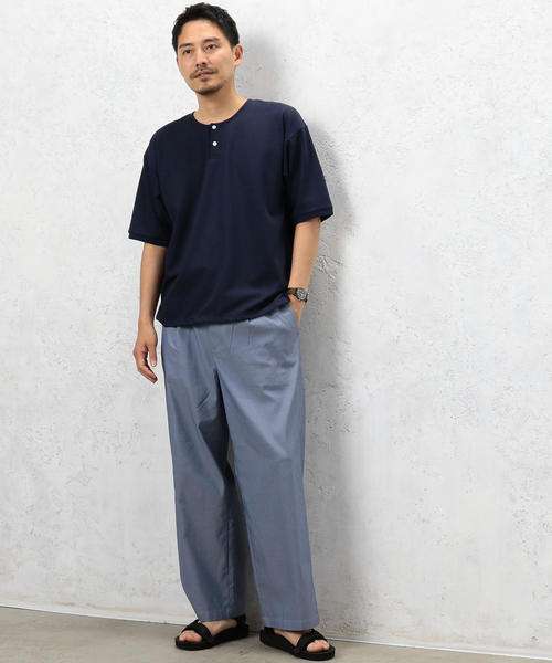 green label relaxing(グリーンレーベルリラクシング)の「CM T/C TWILL 1タック バギーパンツ ◆(その他パンツ・メンズ・ブラック/ベージュ/ネイビー・LARGE/MEDIUM/SMALL)」の16枚目の写真
