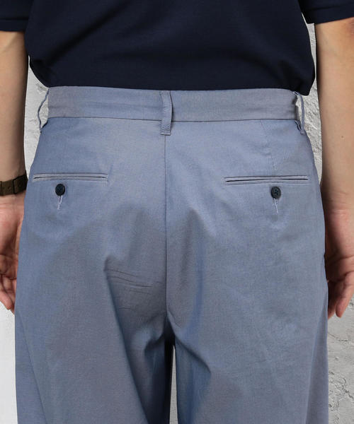 green label relaxing(グリーンレーベルリラクシング)の「CM T/C TWILL 1タック バギーパンツ ◆(その他パンツ・メンズ・ブラック/ベージュ/ネイビー・LARGE/MEDIUM/SMALL)」の9枚目の写真