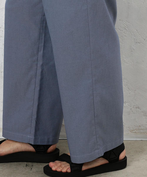 green label relaxing(グリーンレーベルリラクシング)の「CM T/C TWILL 1タック バギーパンツ ◆(その他パンツ・メンズ・ブラック/ベージュ/ネイビー・LARGE/MEDIUM/SMALL)」の10枚目の写真