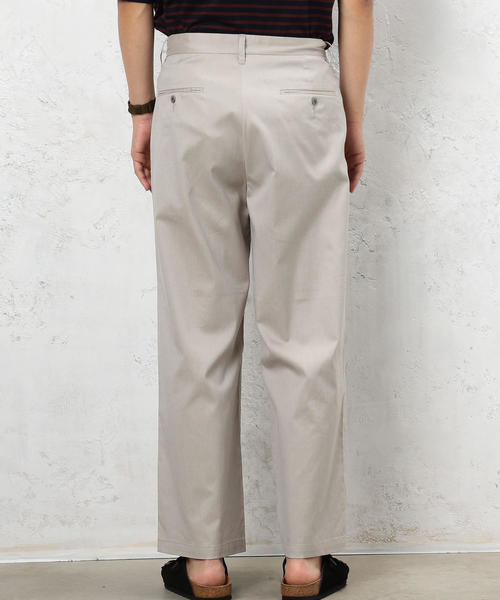 green label relaxing(グリーンレーベルリラクシング)の「CM T/C TWILL 1タック バギーパンツ ◆(その他パンツ・メンズ・ブラック/ベージュ/ネイビー・LARGE/MEDIUM/SMALL)」の5枚目の写真