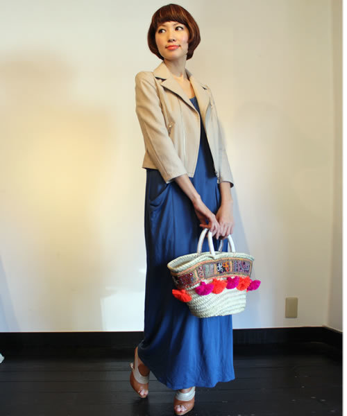 CROON A SONG（クルーンアソング）の「カットソーマキシワンピース（ワンピース・レディース・ブラック/チャコールグレー/ブラウン/ブルー・38）」の11枚目の写真