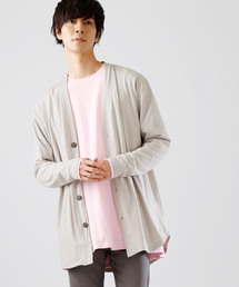 MONO-MART | T/R 裾ラウンドミドルロング丈 ストレッチ カーディガン(カーディガン/ボレロ)