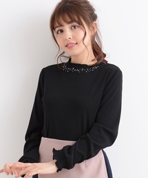 MAJESTIC LEGON | 袖口シャーリングプルオーバー(Tシャツ/カットソー)