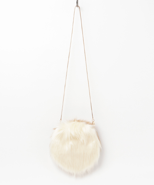 Andemiu（アンデミュウ）の「ファーショルダーＢＡＧ771959（ショルダーバッグ・ホワイト/グレー/その他/レッド・FREE）」の2枚目の写真