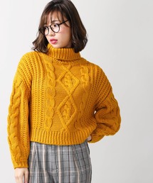 WEGO | WEGO/ロービングケーブルタートルニット(ニット/セーター)